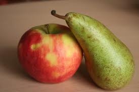 Ein Birnenapfel