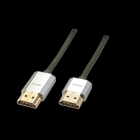 CROMO Slim HDMI High Speed A/A Kabel mit Ethernet, extrem dünnes Kabel, Full HD, 4K